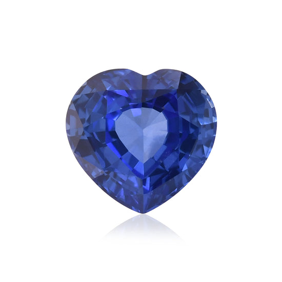 2.58 Carat Blue  Heart Sapphire