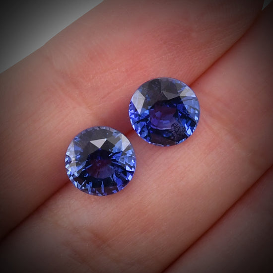 7.20 Carat Blue SRI LANKAN Round Sapphire CD