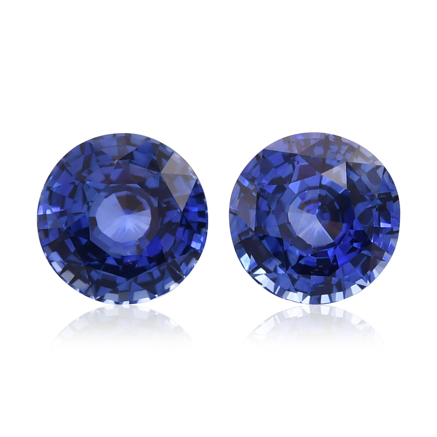 7.20 Carat Blue SRI LANKAN Round Sapphires CD