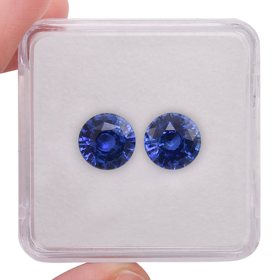 7.20 Carat Blue SRI LANKAN Round Sapphire CD