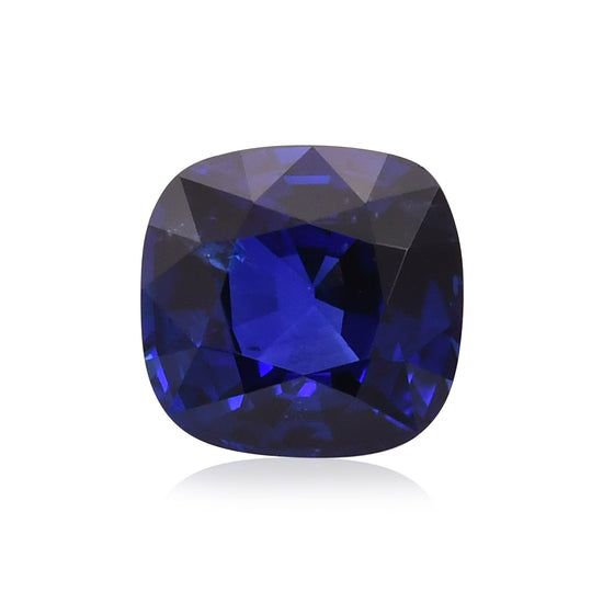 2,07 Karat blauer Kissen-Saphir