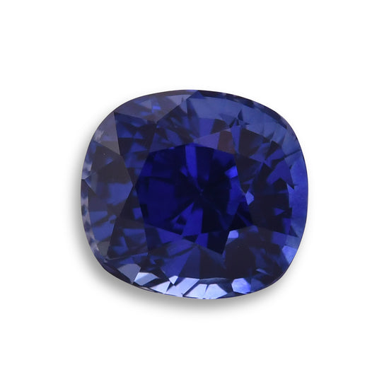 2.53 Carat Blue  Cushion Sapphire