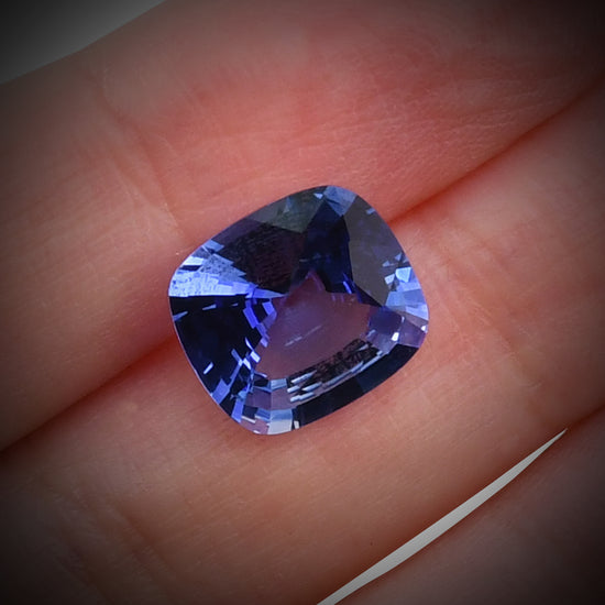 6.20 Carat Blue SRI LANKAN Cushion Sapphire CD
