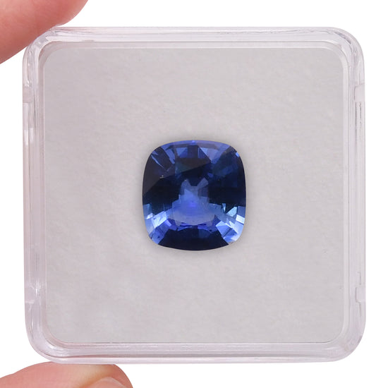 6.20 Carat Blue SRI LANKAN Cushion Sapphire CD