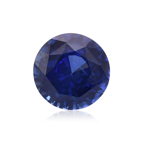 2,35 Karat blauer runder Saphir