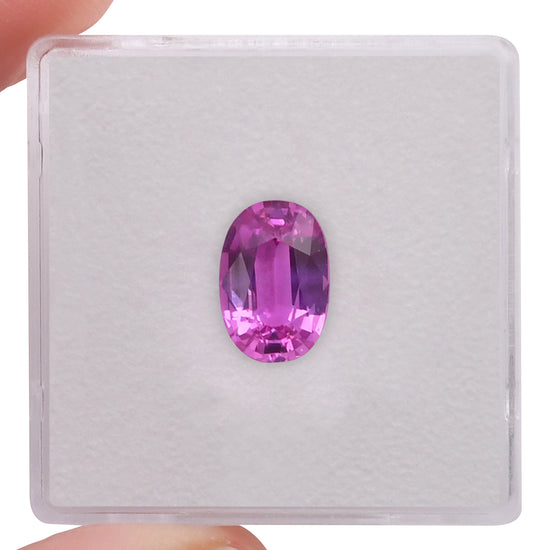 2.06 Carat Pink  Oval Sapphire