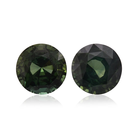 7.21 Karat Grüner MADAGASKAR Rund-Saphir CD