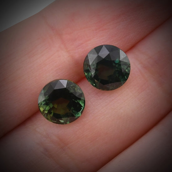 7.21 Carat Green MADAGASCAR Round Sapphire CD