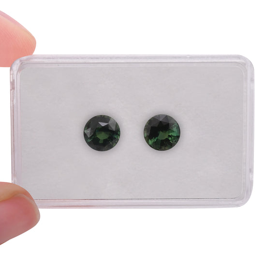 7.21 Carat Green MADAGASCAR Round Sapphire CD