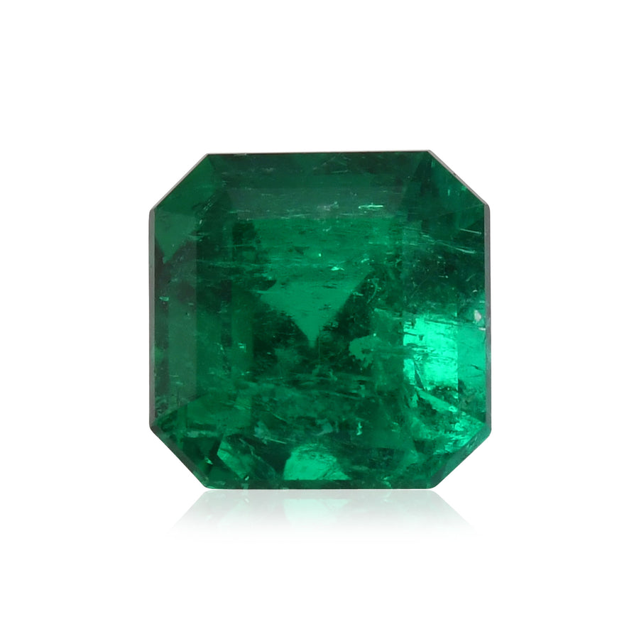 Smeraldo colombiano verde da 1,83 carati con certificato di diamante