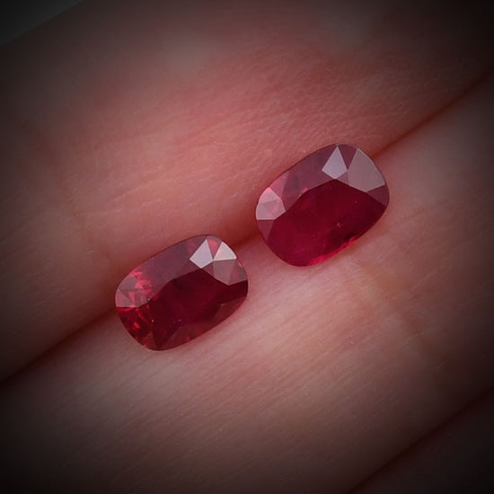 2.18 Carat Red  Cushion Ruby
