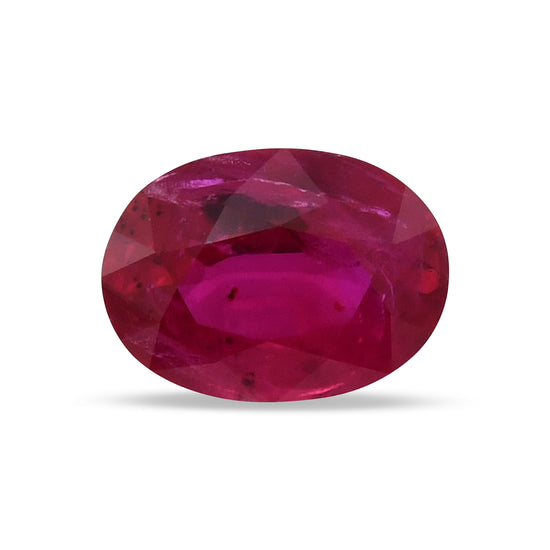 1.30 Carat Red  Oval Ruby