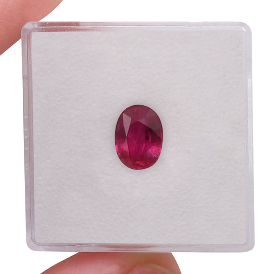 1.41 Carat Red  Oval Ruby