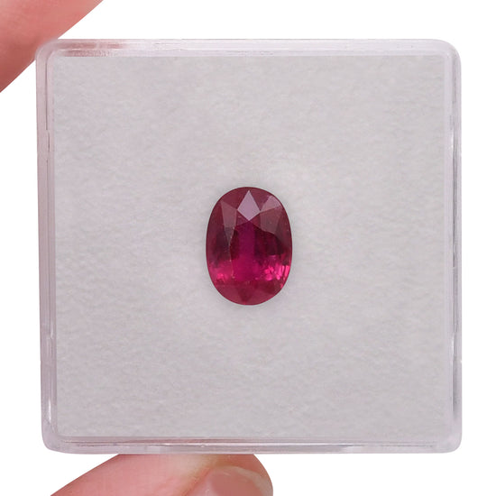 1.42 Carat Red  Oval Ruby