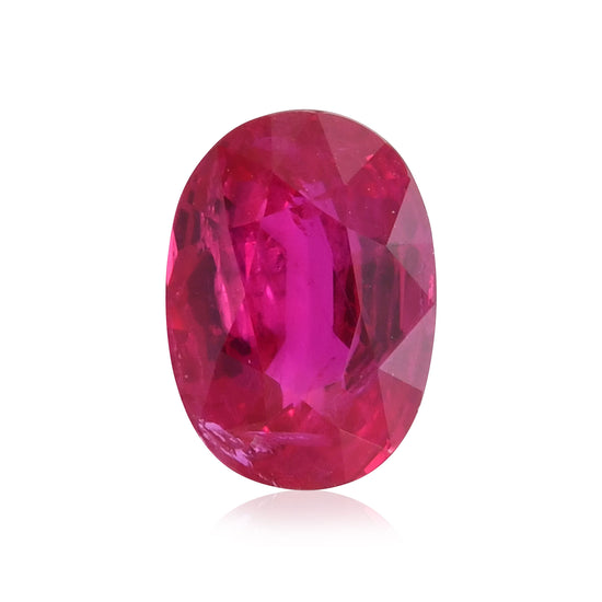 1.42 Carat Red  Oval Ruby