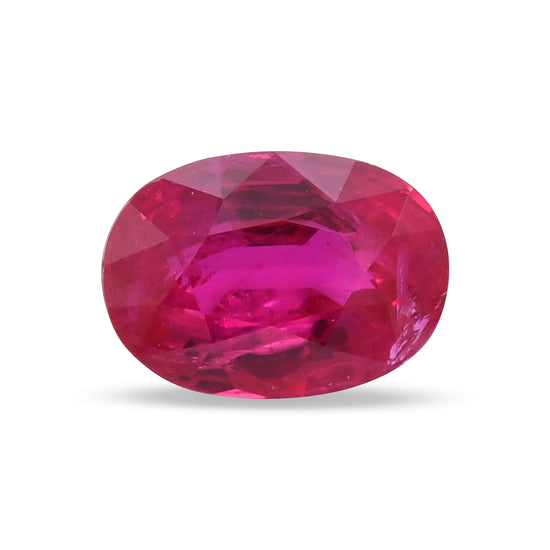 1.42 Carat Red  Oval Ruby