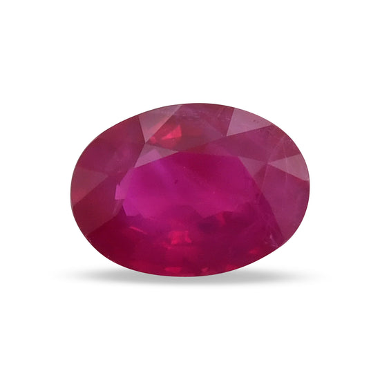 1.21 Carat Red  Oval Ruby