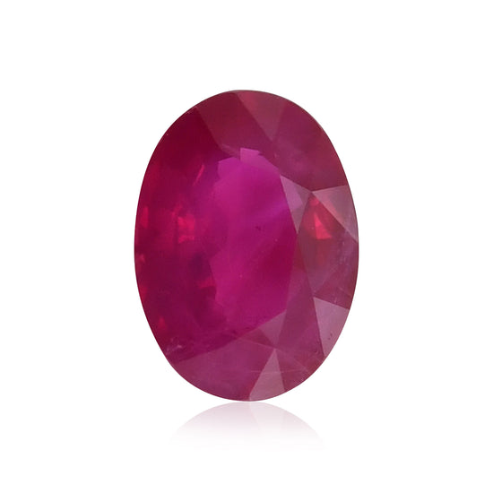 1.21 Carat Red  Oval Ruby