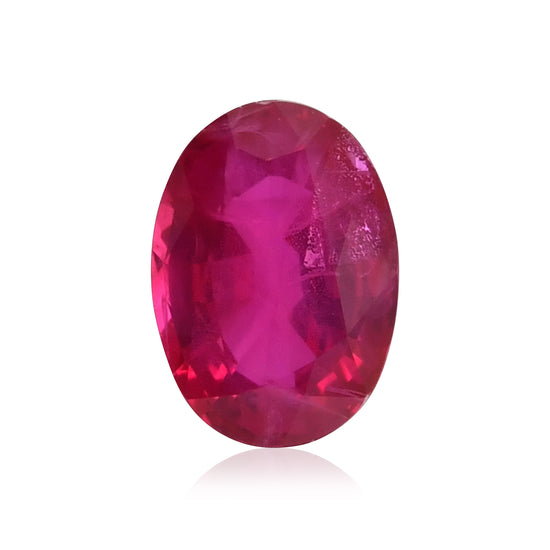 1.36 Carat Red  Oval Ruby