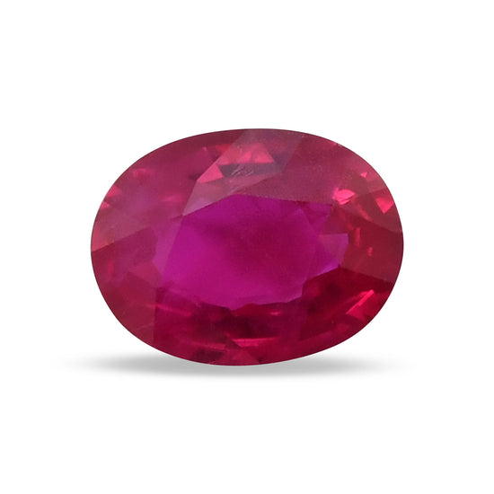 1.30 Carat Red  Oval Ruby