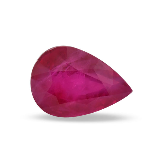 2.21 Carat Red  Pear Ruby