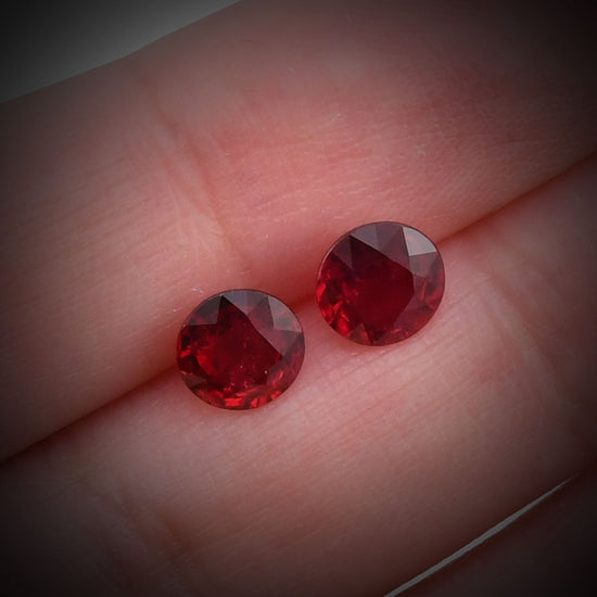 2.73 Carat Red  Round Ruby