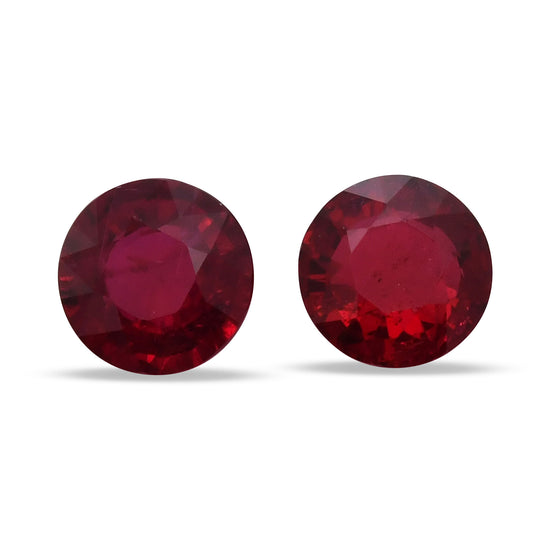 2.73 Carat Red  Round Ruby