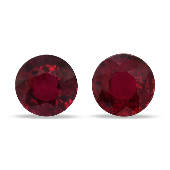 2.80 Carat Red  Round Ruby