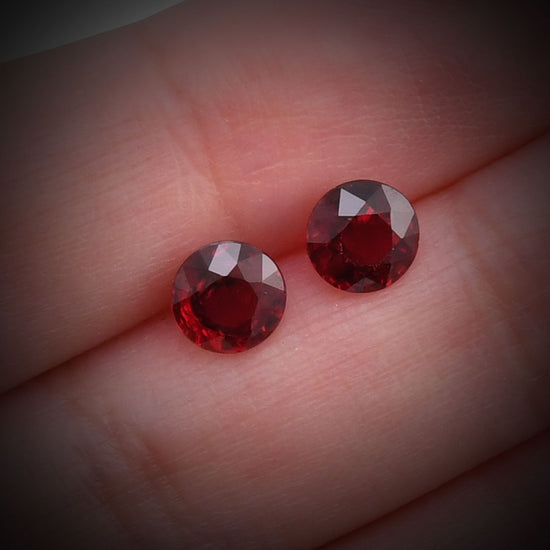 2.80 Carat Red  Round Ruby