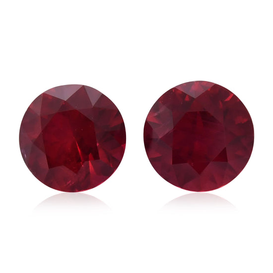 2.42 Carat Red  Round Ruby