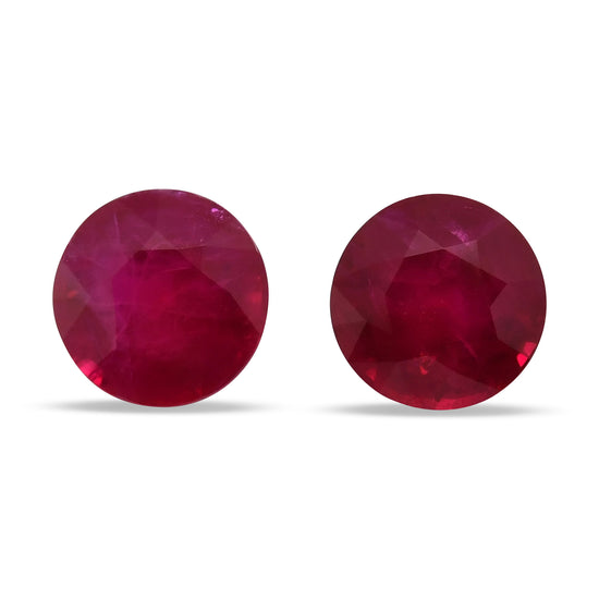 8.17 Carat Red BURMESE Round Ruby CD