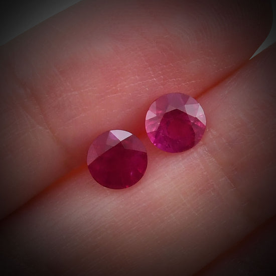 2.61 Carat Red  Round Ruby