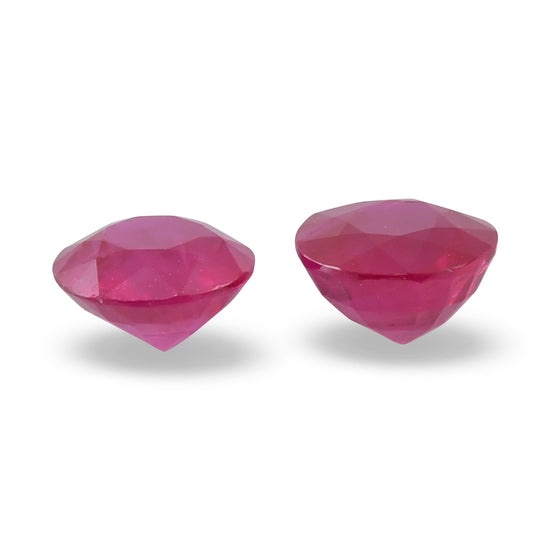 2.61 Carat Red  Round Ruby