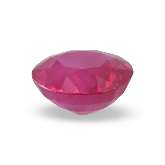 0.84 Carat Red  Round Ruby
