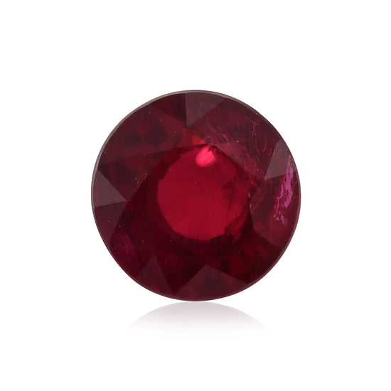 1.56 Carat Red  Round Ruby