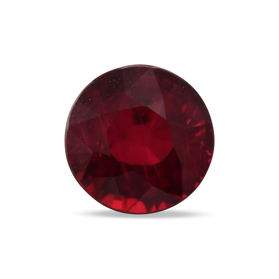 1.74 Carat Red  Round Ruby