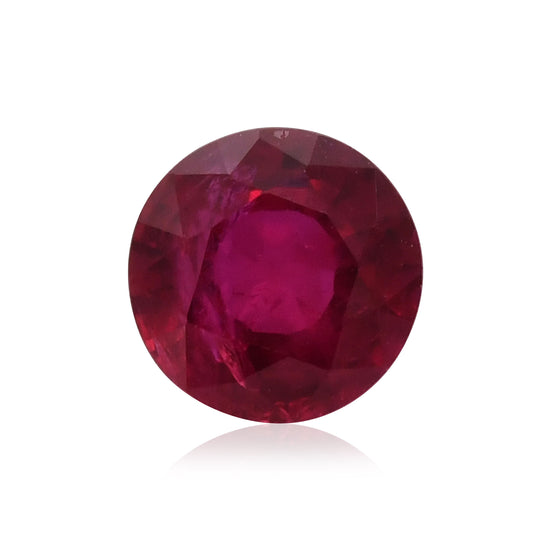1.30 Carat Red  Round Ruby