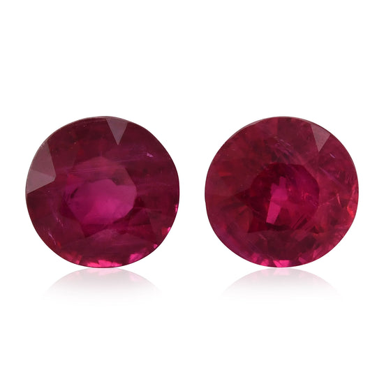 2.31 Carat Red  Round Ruby