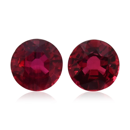 2.04 Carat Red  Round Ruby