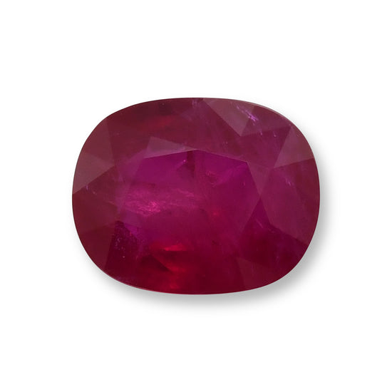 4.53 Carat Red MOZAMBIQUE Cushion Ruby GRS