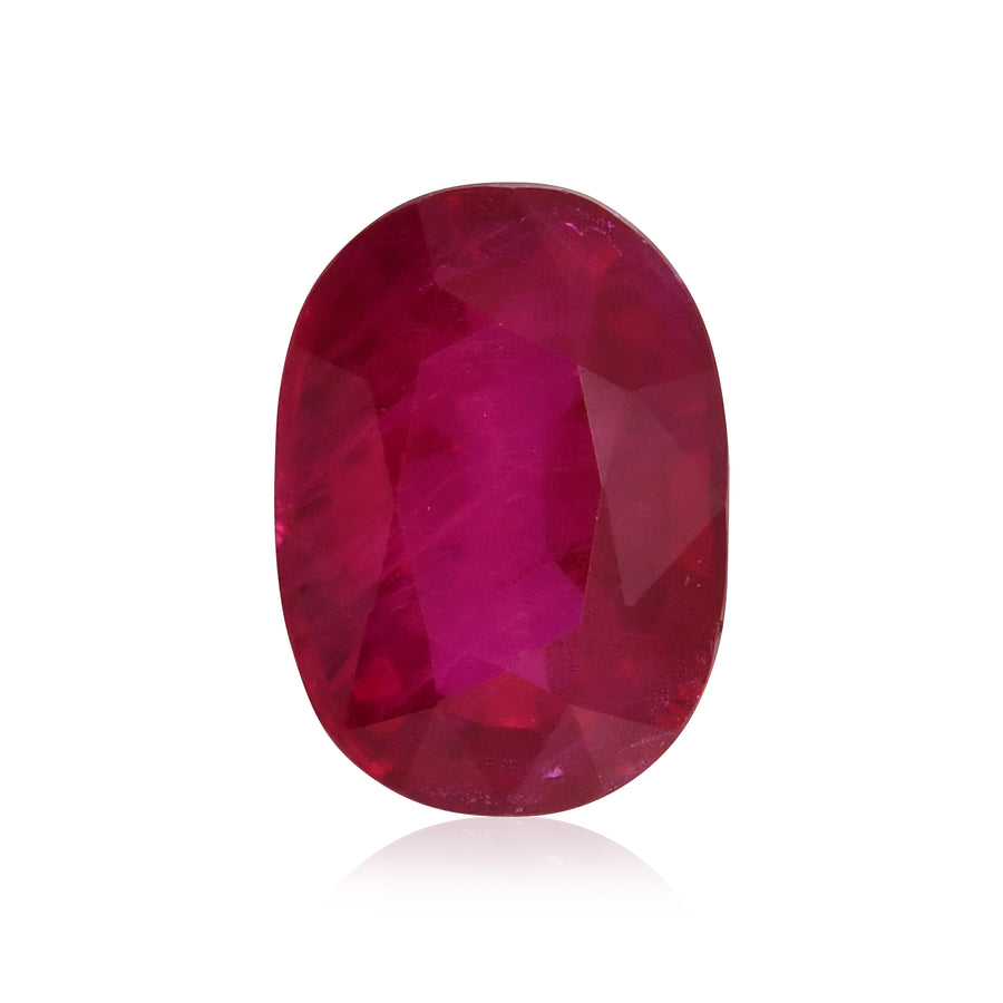 1.11 Carat Red  Oval Ruby