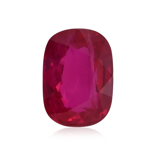 1.08 Carat Red  Cushion Ruby