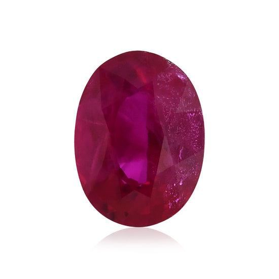 0.99 Carat Red  Oval Ruby