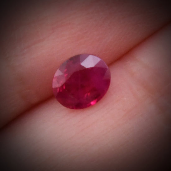 1.14 Carat Red  Oval Ruby