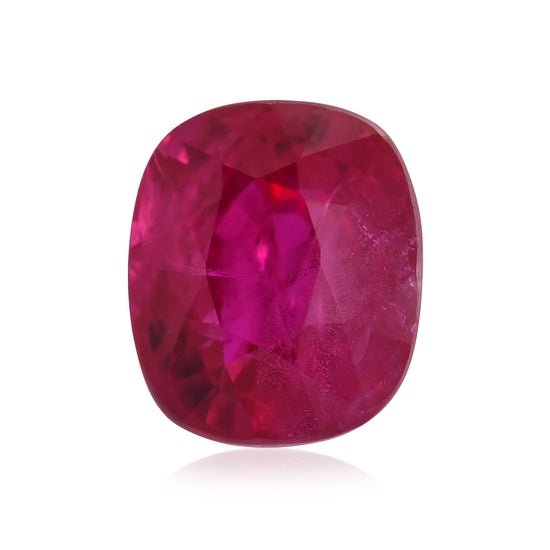1.00 Carat Red  Cushion Ruby