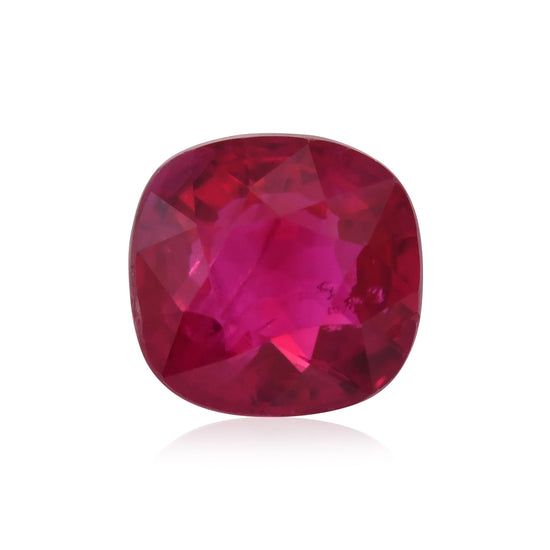 1.00 Carat Red  Cushion Ruby