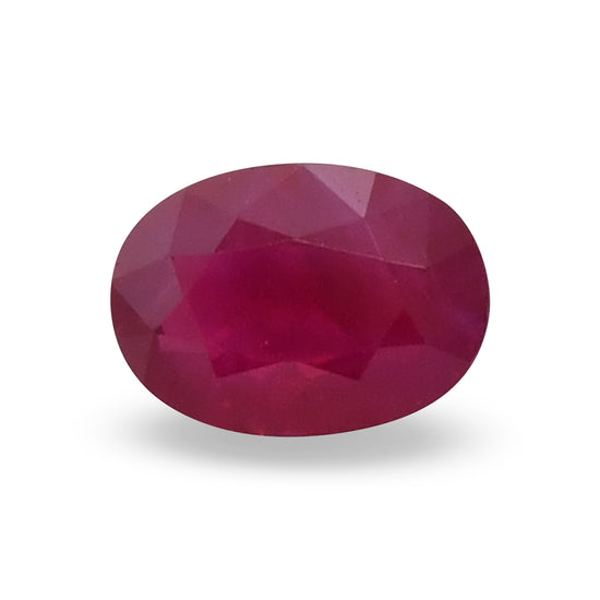 1.15 Carat Red  Oval Ruby
