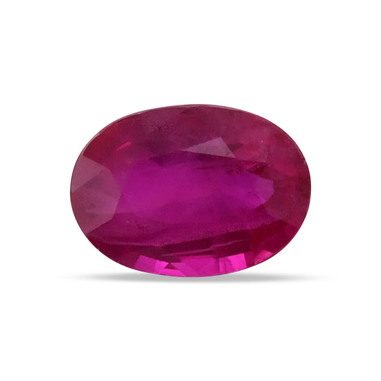 0.97 Carat Red  Oval Ruby