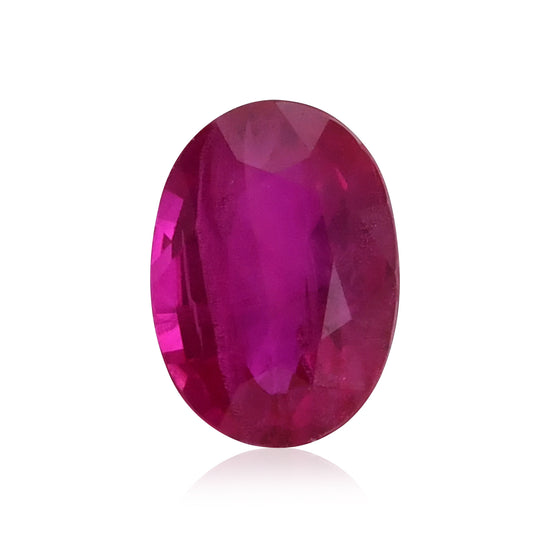 0.97 Carat Red  Oval Ruby