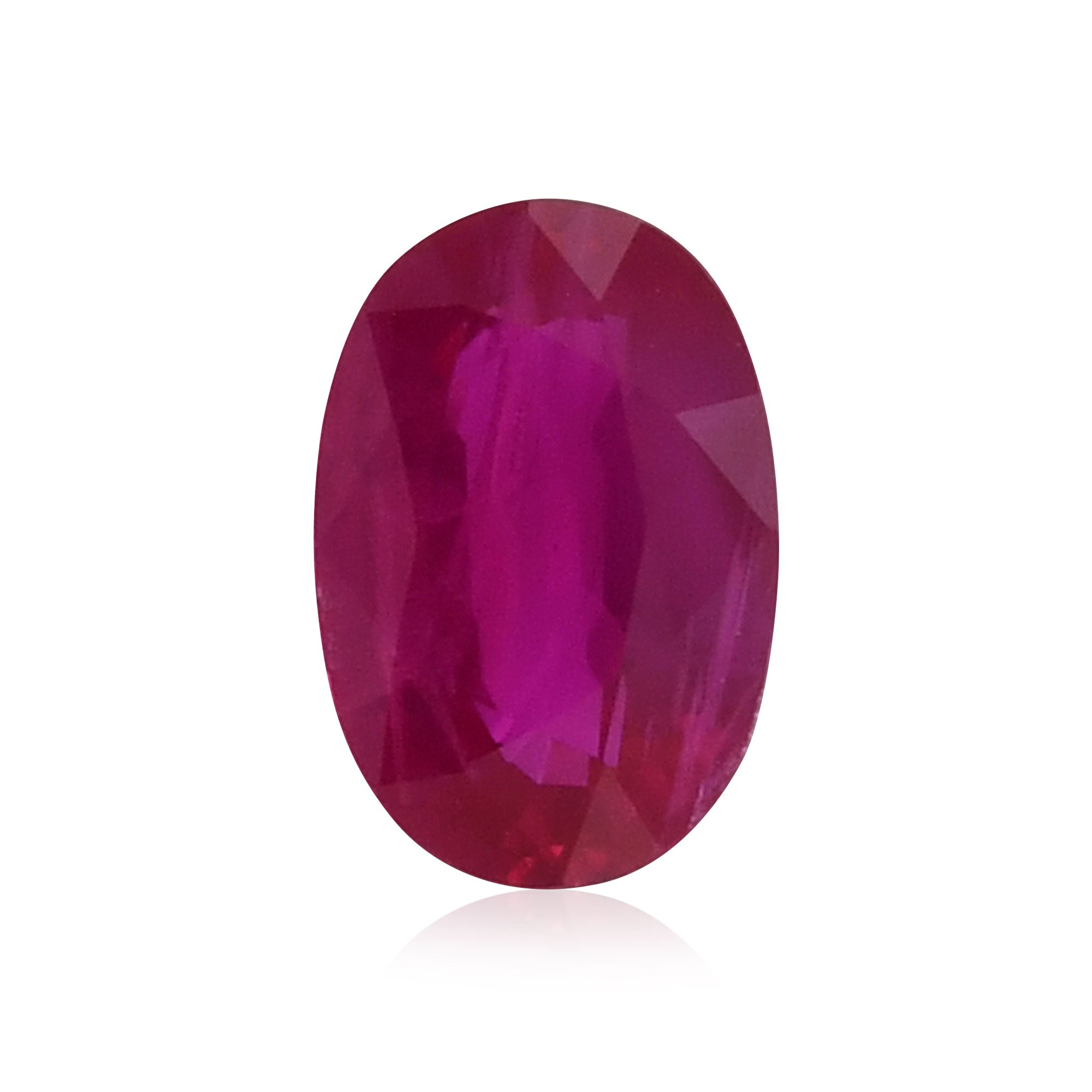 0.85 Carat Red Oval Ruby | LEIBISH